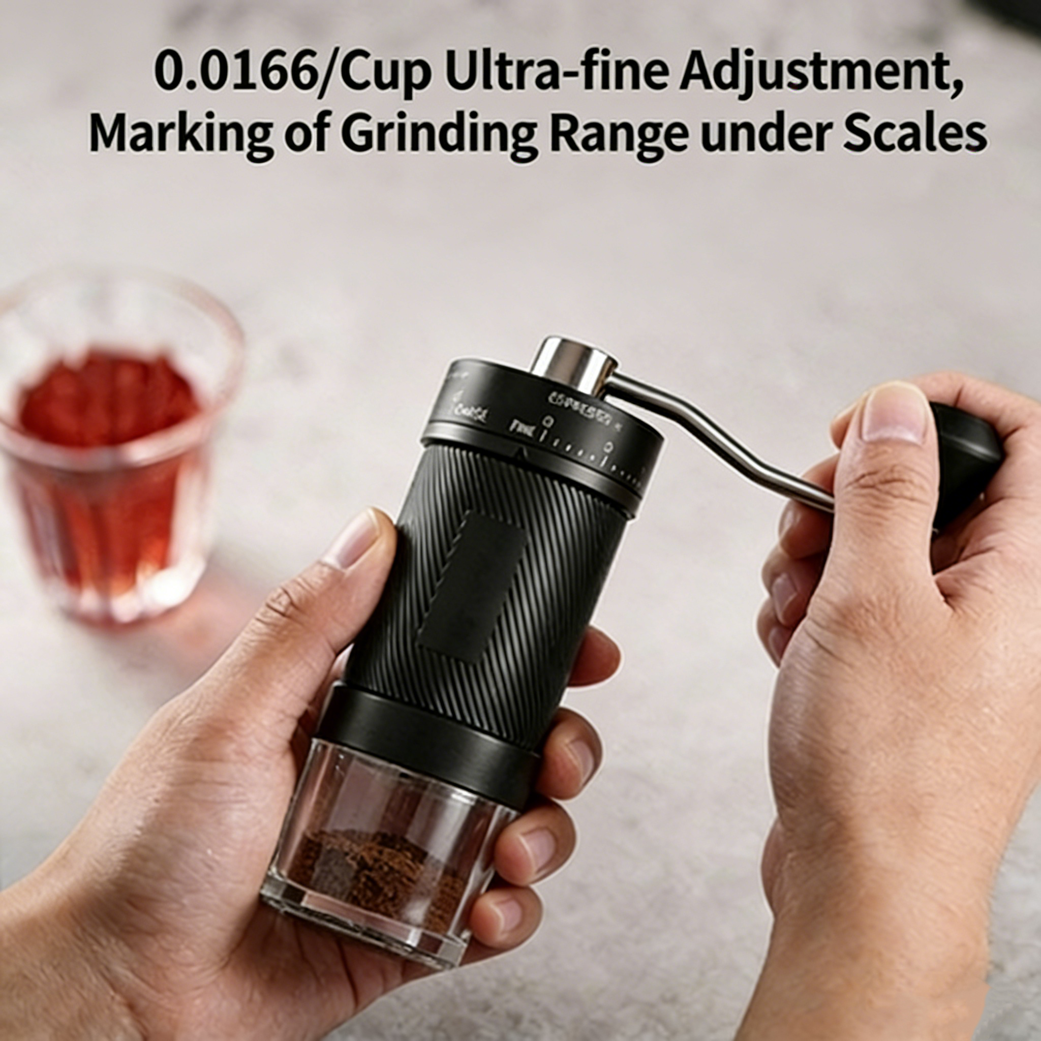 Hand cranked coffee grinder