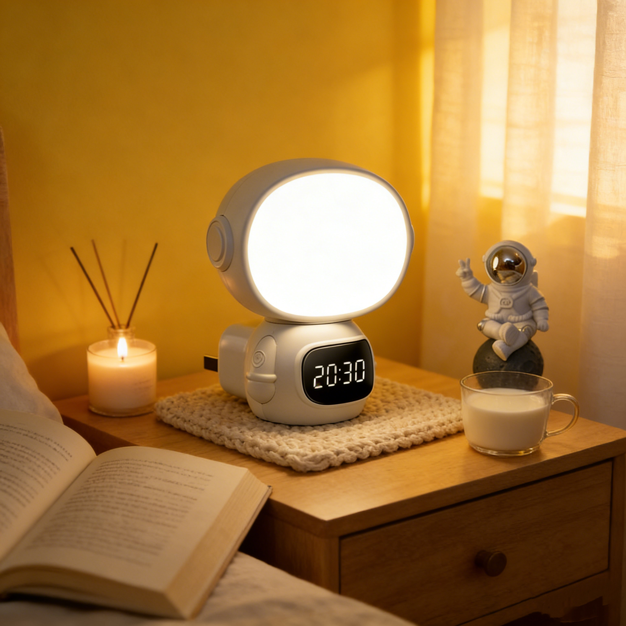 Astronaut clock light LED